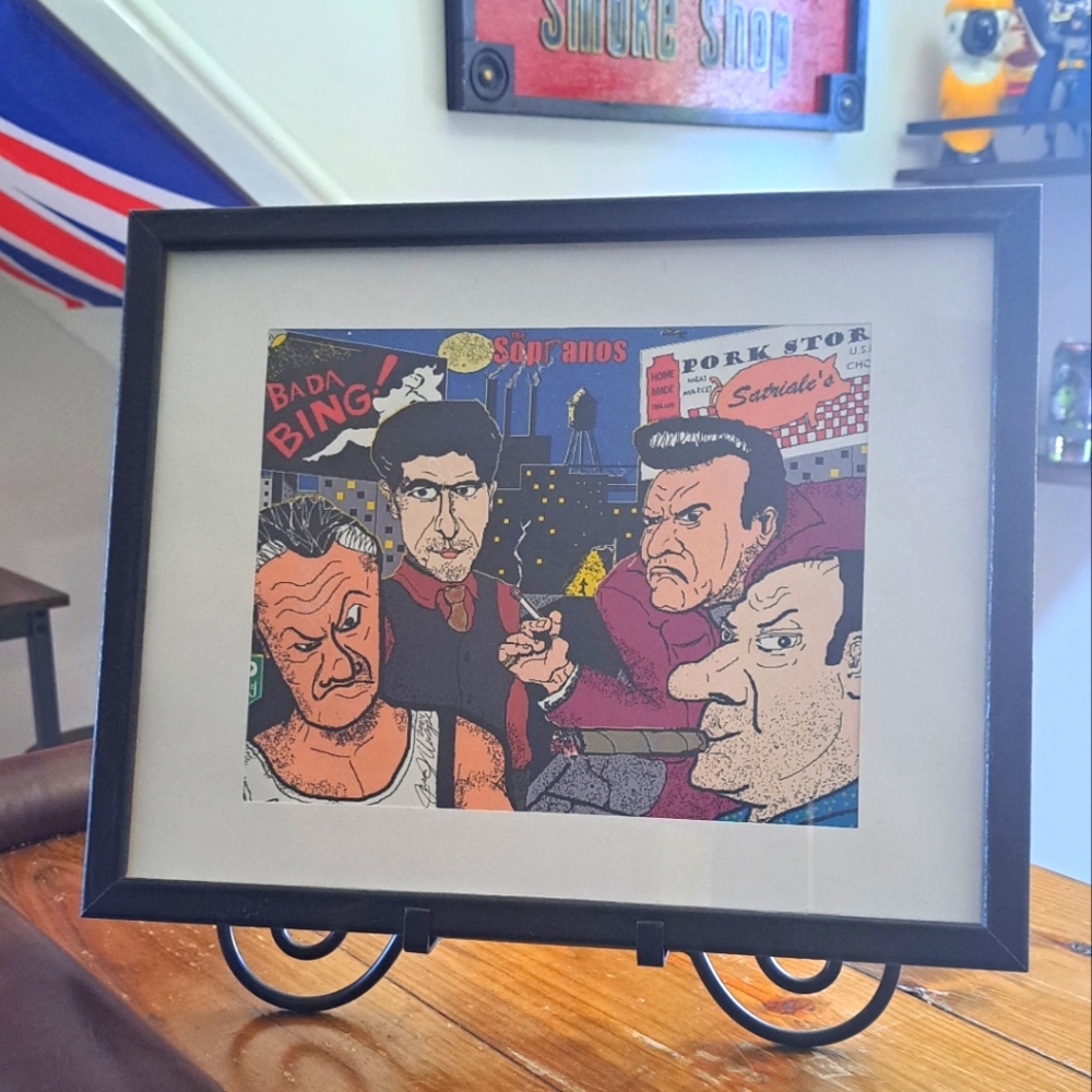 Sopranos Original Man Cave Art